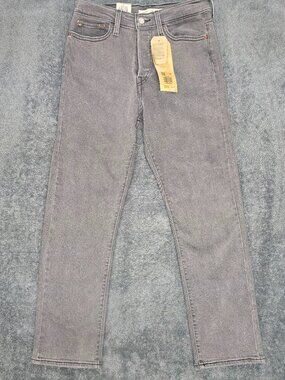 Levi’s Wedgie Straight Jeans Womens 28 Gray High Rise NWT